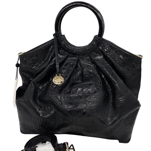 Brahmin Renata Croco Leather Tote Bag New - Picture 7 of 16